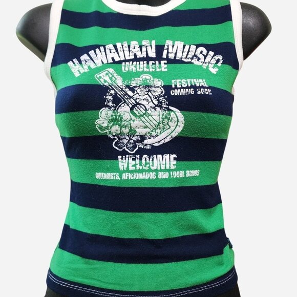 Big Flirt Jackets & Blazers - Vintage Y2k Music Festical graphic Tank Top - Size .medium